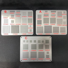1/3Pcs High Quality Universal BGA Reballing Stencil Square Hole Direct Heating B