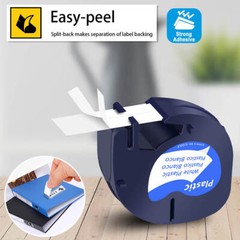 5PK For Dymo 12mm LetraTag Refills White 91331 LetraTag Label Maker LT-100H 100T