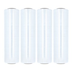 Cast Hand Stretch Wrap Plastic Shrink Film Clear 12″ x 2000′ 60 Gauge 8 Rolls