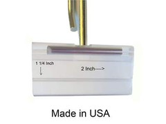 100 Pack Flip Scan™ USA Made Retail Display Metal Peg Board Hooks W/Label Holder