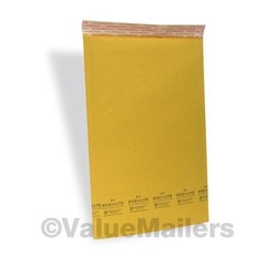 100 #4 9.5×14.5 ECOLITE Kraft Bubble Mailers Envelopes Bags, 100 8×10 Clear Bags
