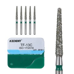100pcs Dental Diamond Burs Medium Friction Grip 1.6MM for High Speed Handpiece