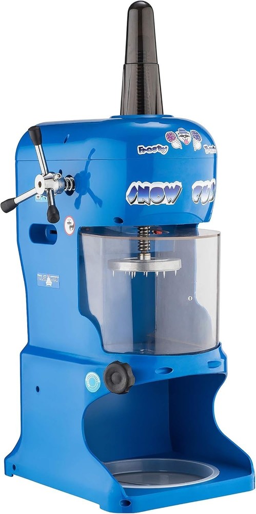 Snow Cone Machine – Electric Block Ice Shaver and Snow Cone Maker with Adjustabl
