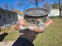 Vtg USG Supergauge Gauge 0 – 1000 PSI Steam Heat Pressure Gauge Steampunk Deco