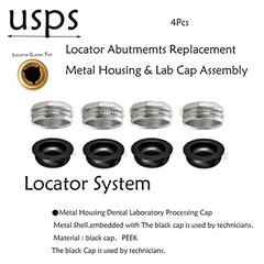 US Dental Attachment connection Locator Abutment & Male Cap For Hiossen Implants