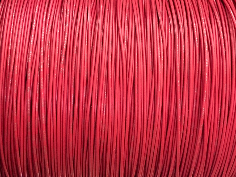 RED 22 AWG Gauge Stranded Hook Up Wire Kit 500 FT REEL UL1007 300 Volt