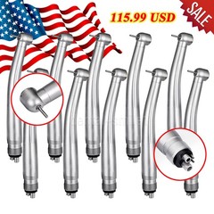 10* WBRWP Dental High Speed Handpiece Push Turbine 4 Holes Fit NSK Pana Max