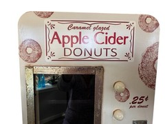 Apple Cider Donuts Display Cabinet 21.5” X 12” X 7” Free Shipping
