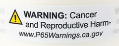 California Proposition Prop 65 Warning Labels 1/2″ x 1.5 Inch 500 Stickers