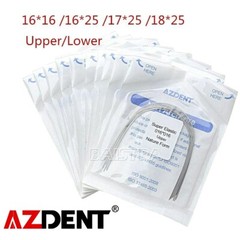 AZDENT Dental Orthodontic Super Elastic Niti Arch Wires Rectangular Nature Form