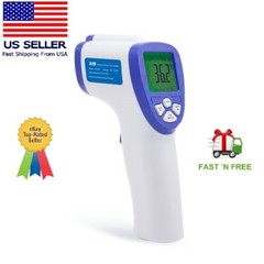 Medical NON-CONTACT Body Forehead IR Infrared Laser Digital Thermometer, FDA