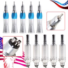 1/5/10Pcs Dental Low Speed Straight Nosecone/Air Motor/ Handpiece 2Holes/4Holes