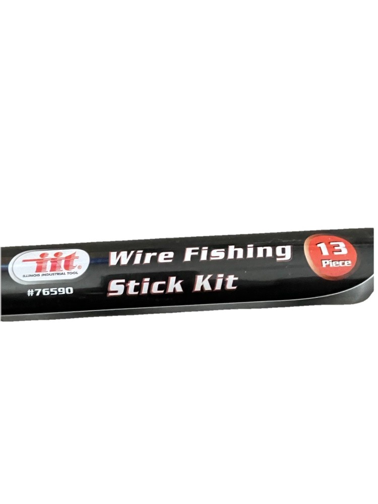 IIT 13-Piece Fiberglass Cable Pull Rod Set 39” Wire Fishing Sticks Electrician
