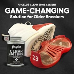 Clear Shoe Cement Adhesive for Leather Rubber Plastic Vinyl 4oz All Purpose Glue