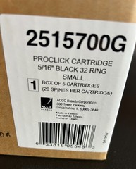 Proclick Binding Spines 100 Pack Black Easy Open 45 Sheet Capacity