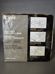 Roppe Self-Stick Vinyl Wall Base Black HC40C51S100 Trim Baseboard NIB