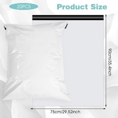 20Pcs 30×36 inch Large Poly Mailers, Strong Adhesive Sealing Large Bags for C…