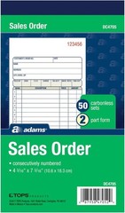 Adams DC4705 Carbonless 2-Part Sales Book, 4 3/16″ x 7 3/16 6 PACK NEW Fast Ship