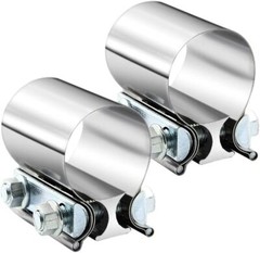 5 Inch Exhaust Clamp,5 Inch Butt Joint Exhaust Muffler Pipe Band Clamp Sleeve
