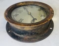 ASHCROFT 30 Pound Lower Pressure Steam Gauge Serial No 703261 TESTED GOOD