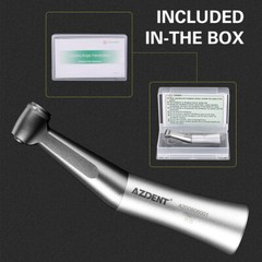 AZDENT Dental Contra Angle Low Speed Handpiece 1:1 Direct Drive 1.6mm FG Burs