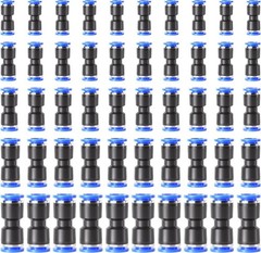 50PCS Air Line Fittings Straight Push Quick Release Connect Pneumatic Connectors