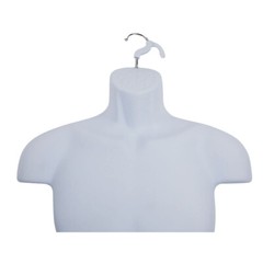 Clothing Display Torso Form Fits S – L Hanging Male Mannequin White Hollow Back