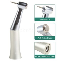 Dental Push Button Low Slow Speed Contra Angle Handpiece Fit for FG 1.6mm Burs