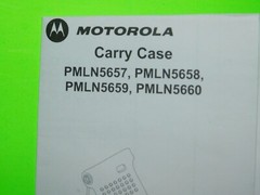 Motorola APX6000 Radio Leather Carry Case & Swivel Belt Loop PMLN5657B Free S/H