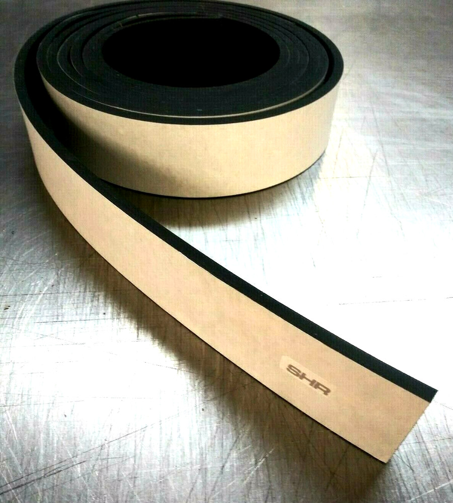 Neoprene Sheet Rubber SOLID 1/4″ Thick Strip 2″ W x 10-Ft L w/ PS Adhesive Back