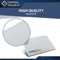 100 /200 /300 /400 Padded Bubble Mailer Envelope With Color Logo 6.5” x 9.25”