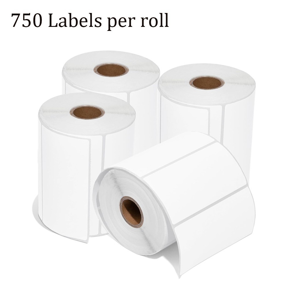4″x2″ Direct Thermal Labels Barcode Stickers 750/Roll for Zebra & Rollo Printer