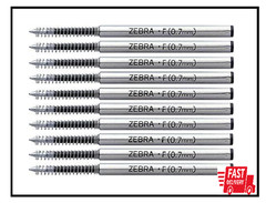 Zebra Pen Refills 0.7Mm Pack of 10 F-701