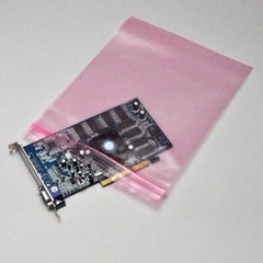2x,3,5,6,8,9,12″ Anti Static Bag Pink Poly Zip Seal 4Mil Reclosable Lock Top