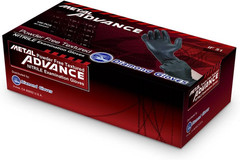 Advance Black Nitrile Exam Gloves IF 51, 5 Mil Powder Free, Latex Free Disposabl
