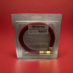 Interstate Pneumatics TW100 12 Inch Red Hose Whip for Inflator