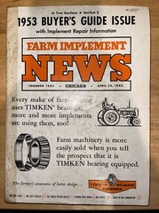 Farm Implement News April 25, 1953, Buyer’s Guide Issue w/ Implement Repair Info