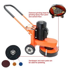 OpenBox-Handpush Electric Cement Ground Grinder Floor Polishing Machine 220V 4KW
