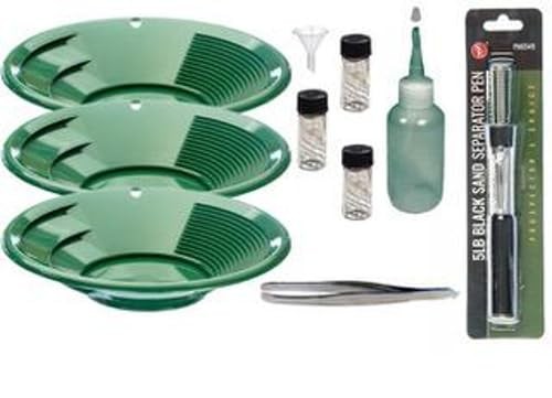 Sluice Monkey Xmas Special 3-Pack 10″ Green Gold Panning Kit