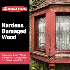 Abatron LiquidWood Epoxy Resin 2 Part Wood Hardener and Consolidant, 12 Ounce