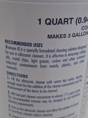 Branson IS Formulated Cleaning Concentrate Solution. 000-955-114 1qt. Ultrasonic