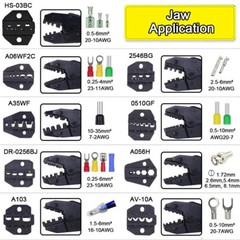 Ratchet Crimper Plier Crimping Tool Cable Wire Connectors Electrical Terminals