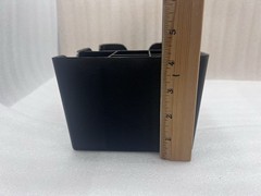 Choice 6-Compartment Bar Caddy Black Plastic Countertop Organizer Napkins Straws