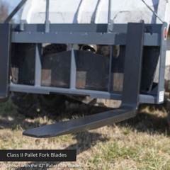 Titan Attachments 60in Pallet Fork Blades, Class II Carriage Mounting