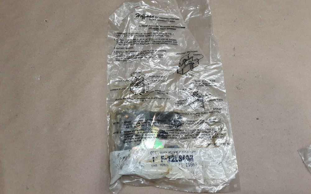 NEW HOFFMAN 19960-F22LSGQR SEALING PLATE LAY-IN WIREWAY #02G94RM