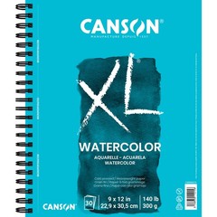 Canson XL Watercolor Pad, 140lb, Wire Bound, 36 Sheets, 9 by 12 Inches 9×12