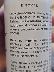 2 Scotsman Clear 1 Scale Remover Ice Machines 16 fl oz Nickel Safe Food Grade
