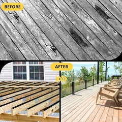 Joist Tape for Decking 2″ x 50′, 8 Rolls Weatherproof Butyl Sealant Tape – Water