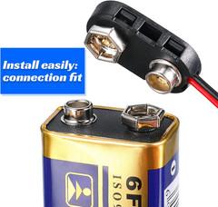 20 Pack 9v Battery Connector I Type 9v Battery Connector Clip Long Cable Connect