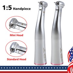 US Dental 1:5 Increasing Fiber Optic Contra Angle Handpiece fit E-type Stan/Mini